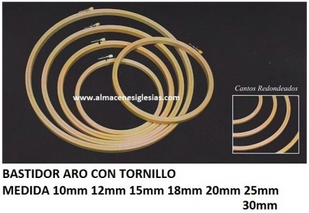 BASTIDOR DE ARO CON TORNILLO